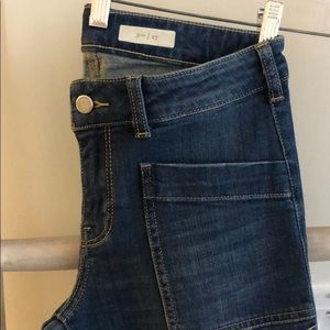 Anthropologie Pilcro Wide Leg Cropped Denim Size 27